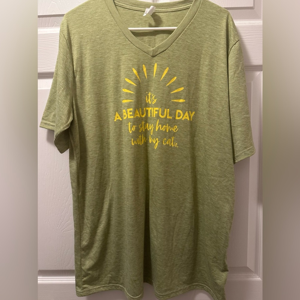 Catlady Box T-Shirt / a beautiful day to stay home with my cat